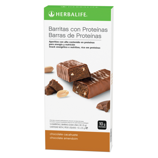 barritas Herbalife snack chocolate y cacahuete