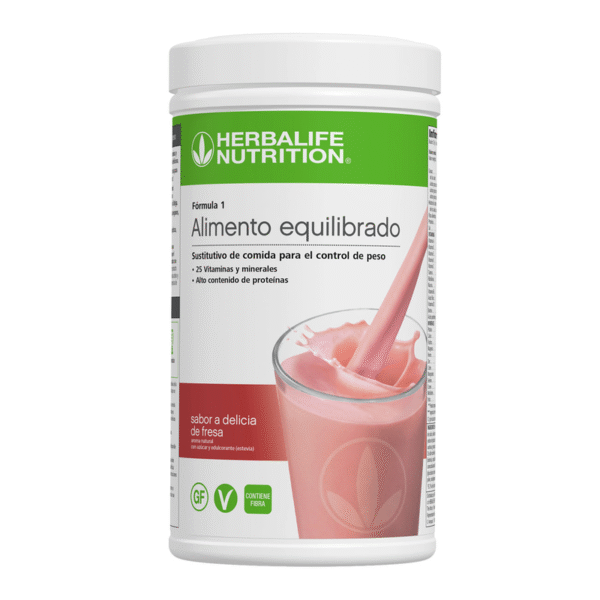 batido herbalife delicia de fresa