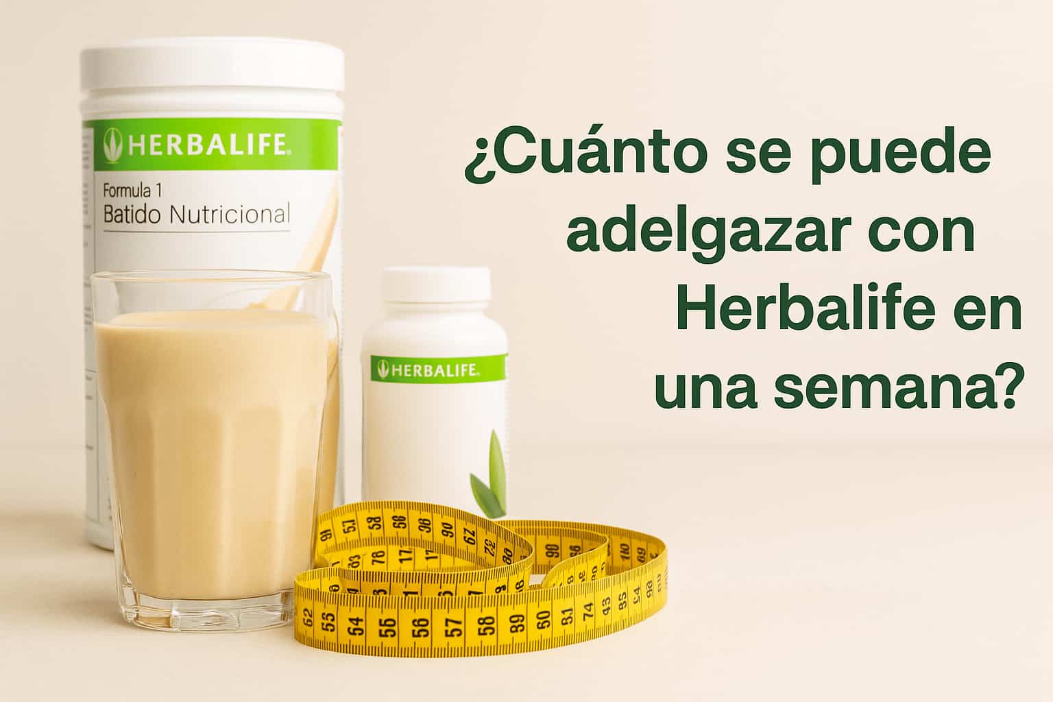 ¿Cuánto se puede adelgazar con Herbalife un semana?